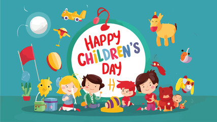 Naklejka premium Children's day