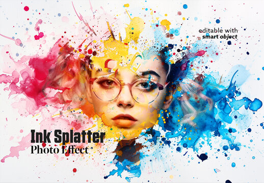 Ink Splatter Effect. Contains Ai Elements