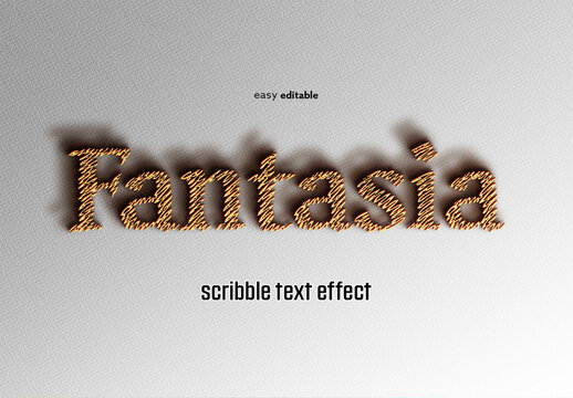 Scribble Text Effect