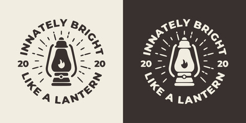 Classic lantern with motivational typography design suitable for printable products.