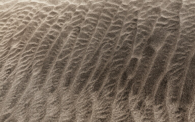 natural sand pattern created by wind blowing differently sized and colored particles