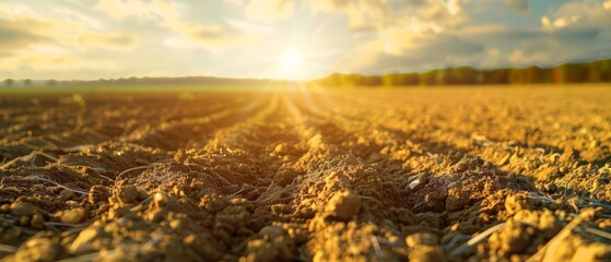 Close up of a field suffering under a severe heatwave