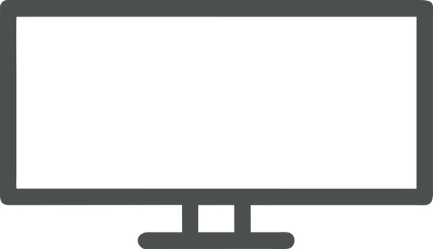 monitor or desktop icon. suitable for service programs or applications