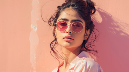 fashionable Indian woman in sunglasses