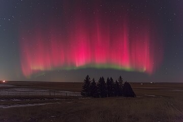 beautiful aurora light up the sky professional photography