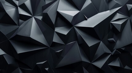 Animated abstract, dark geometric background, 4k seamless looped video, 3D rendering