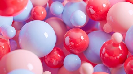 Geometric 3D rendering. Oblique background design incorporating spheres