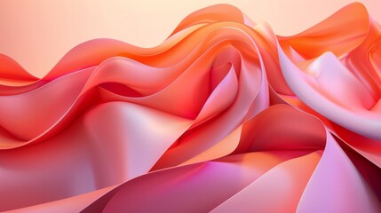 Rendering in three dimensions, twisted form, modern illustration, background design