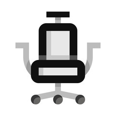 Obraz premium Office Gaming Chair Flat Icons