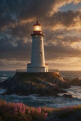 lighthouse on the coast