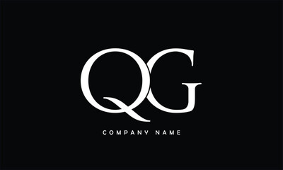 QG, GQ, Q, G Abstract Letters Logo Monogram