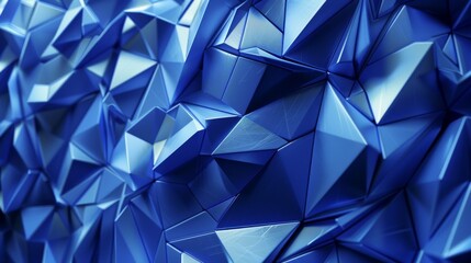 The video contains an abstract 3D animation over a blue geometric background, as well as a seamless loop in 4K