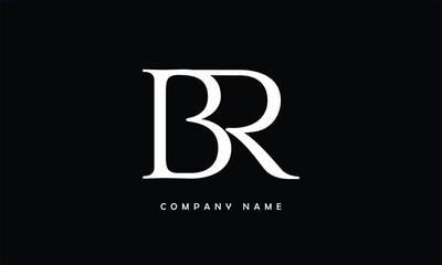 BR RB B R Abstract Letters Logo Monogram