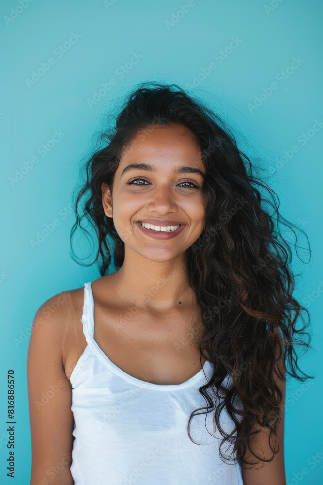 Poster Young beautiful indian woman