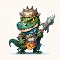 Obraz premium green dragon cartoon