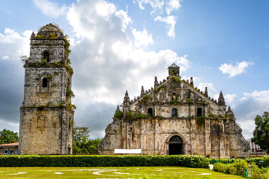 Exterior of the Saint Augustine Church or Paoay Church in Paoay, Ilocos Norte, Philippines, Asia