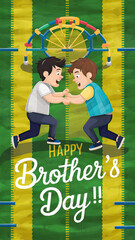 Brother's Day, National Brother's Day, Social Media Poster, National Brother's Day poster, illustration, design, Happy National Brother's Day, poster, Kids, Brothers, day, Brother's Day poster, banner