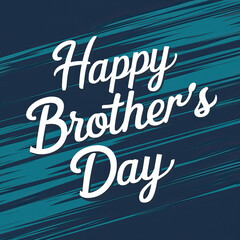 Fototapeta premium National Brother's Day, post, National Brother's Day calligraphy, Social Media Poster, Kids, Brothers, text, day, typography, Happy National Brother's Day, May 24. illustration, font, 