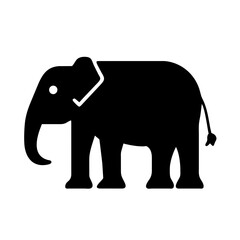 elephant silhouette vector