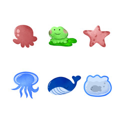 cartoon sea animals