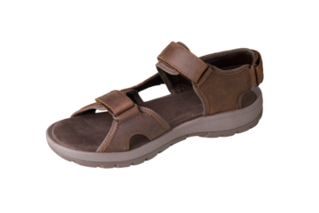 Hike sandal in leather isolated