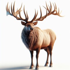 reindeer on white background