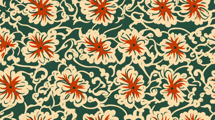 vintage classic sicilian inspired Print pattern geometric shapes design poster background