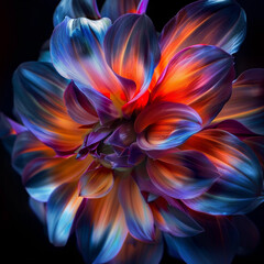 Colors Against Shadow Close-Up Intense Flower With