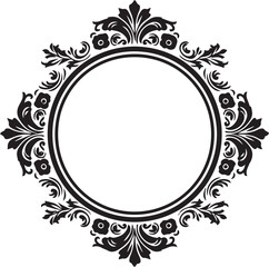 frame with floral elements