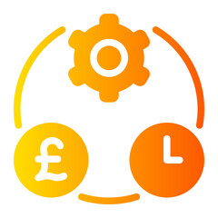 business operations gradient icon