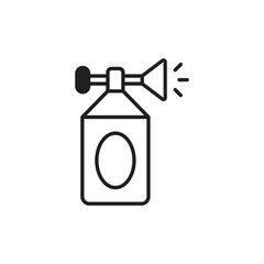 Air Horn icon design with white background stock illustration