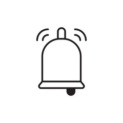 Bell icon design with white background stock illustration