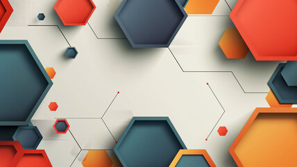 Three-dimensional pentagon dark golden and black background.