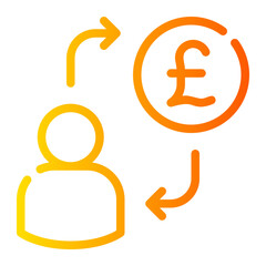 income gradient icon