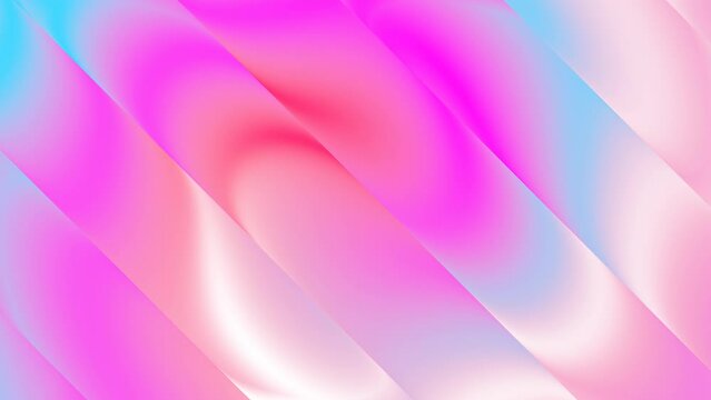 Seamless colored 4k moving fluid stripes romantic warm gradient background backdrop. No Banding. Red pink white colors.