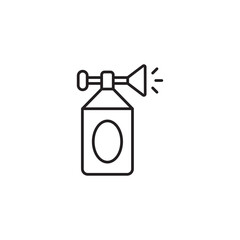 Air Horn icon design with white background stock illustration