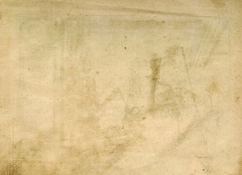 This textured paper material is dated 1700 from Spain, with grunge calico and old pancho colors. Features a grainy antique paper background and is an empty image. Clean.