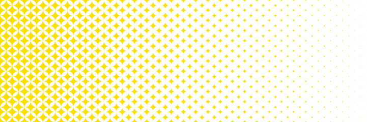 Horizontal gradient of gold and white squares halftone texture vector illustration golden and white dot background.
