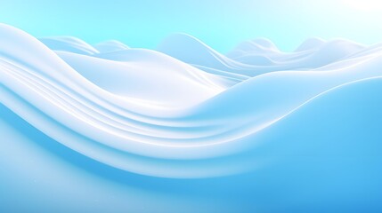 Fototapeta premium Digital technology blue abstract landscape scene poster background