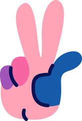 Hand Sign Illustration Element