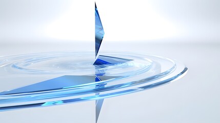 Digital technology abstract futuristic blue arrow poster background