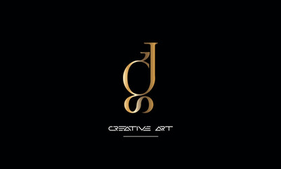 GJ, JG, G, J abstract letters logo monogram