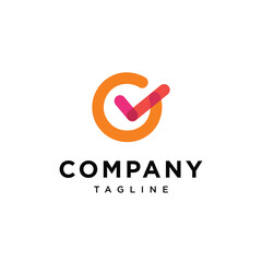 Letter G Check list logo icon vetor template.eps
