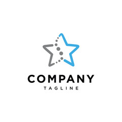 Star Osteopathy logo icon vector template.eps