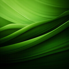 Obraz premium Bright light green abstract textured wavy lines background 