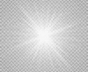 Halftone gradient sun rays pattern. abstract halftone vector dots background. monochrome dots pattern. pop art, comic small dots. star rays halftone poster. shine, explosion. sunrise rays background.