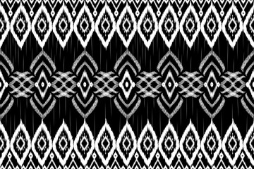 Ethnic abstract ikat art. Aztec ornament print. geometric ethnic pattern seamless. Design for background ,curtain, carpet, wallpaper, clothing, wrapping, Batik, vector illustration.