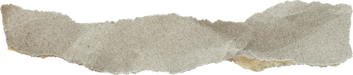 Brown Textured Torn Crumpled Old Craft Paper Piece