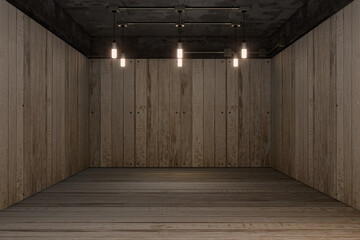 Empty Room interior design.The backdrop for Furniture,Accessories,Appliances,light,booth.Hall for activity,meeting.Big room for entertainment,event,sports.Indoor  for living room,office.3d render.