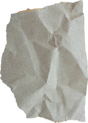 Brown Textured Torn Crumpled Old Craft Paper Piece